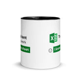 Office Excel Ceramic Mug: Premium Quality, Sturdy and Convenient, Multiple Sizes, Perfect for Personal Use or Gifting Occasions. - JHTEE
